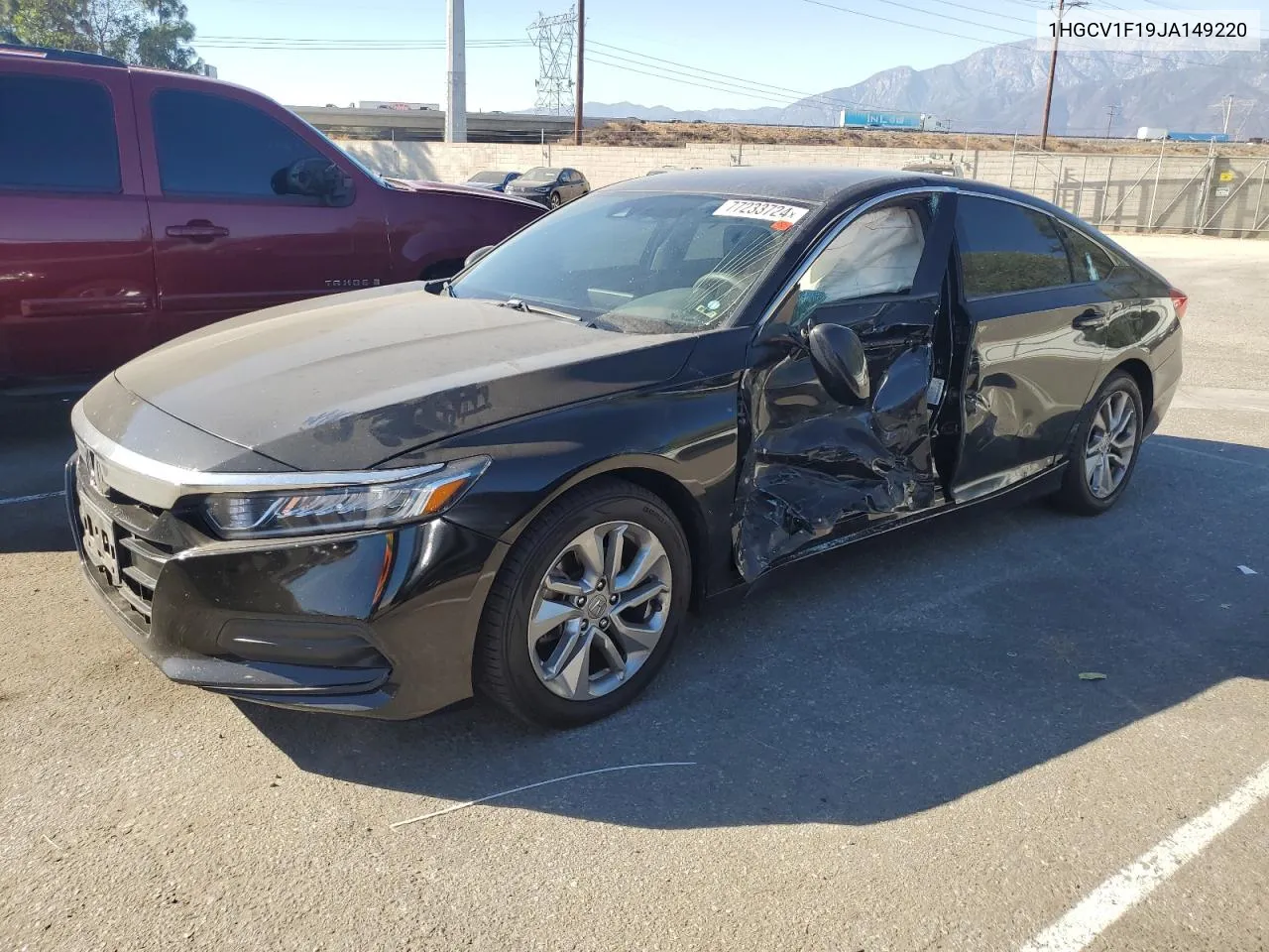 2018 Honda Accord Lx VIN: 1HGCV1F19JA149220 Lot: 77233724