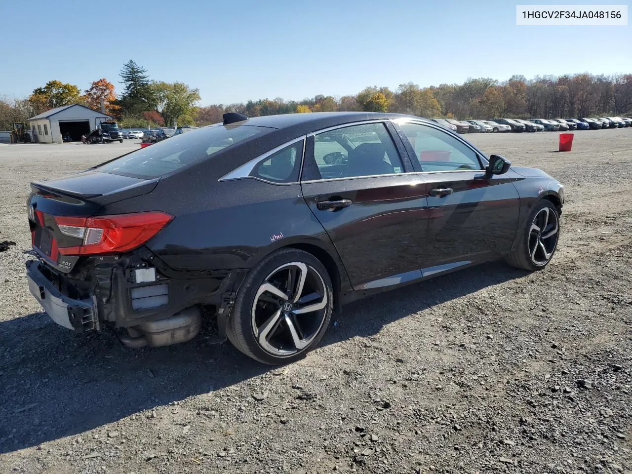 1HGCV2F34JA048156 2018 Honda Accord Sport