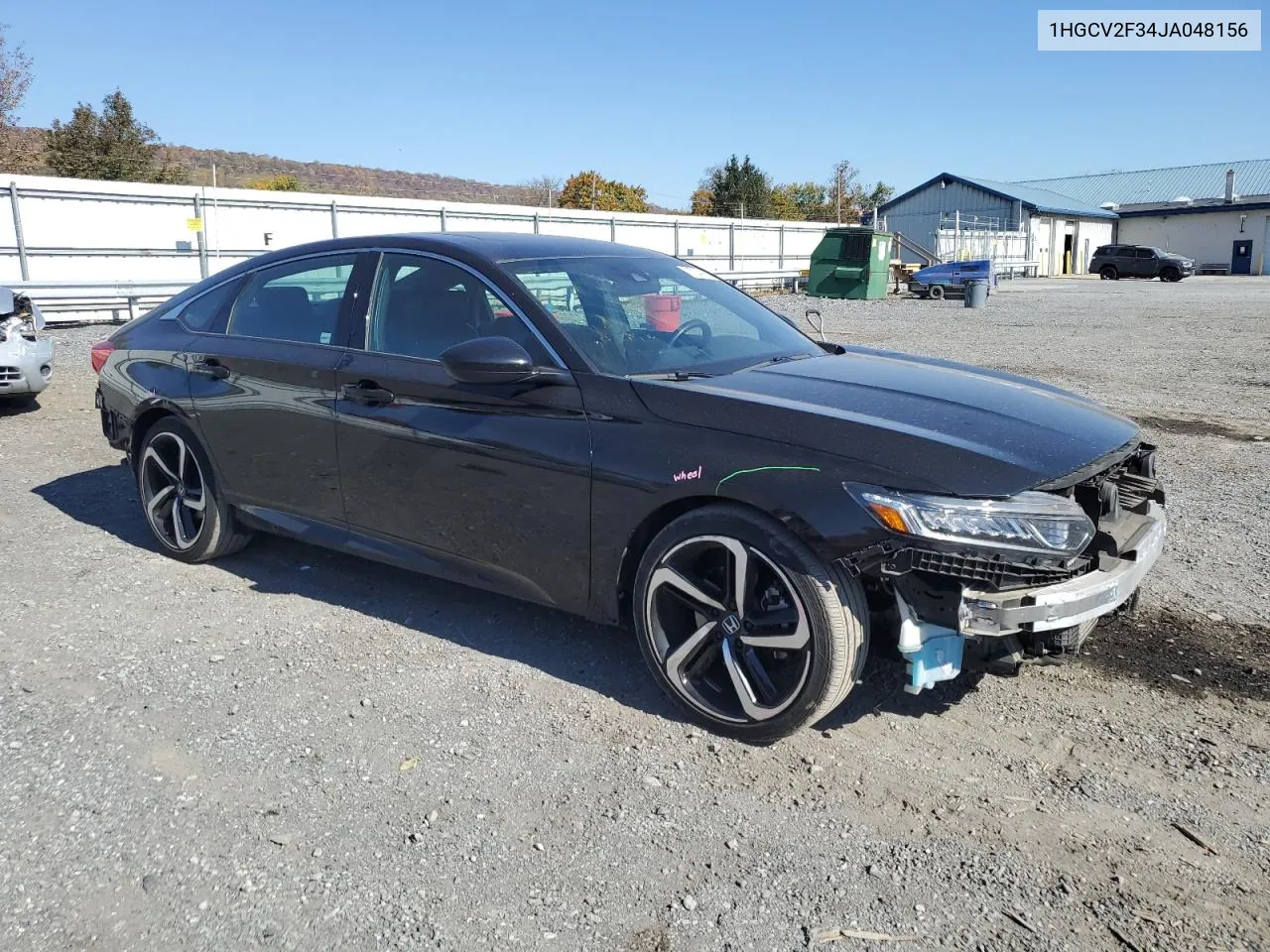 1HGCV2F34JA048156 2018 Honda Accord Sport