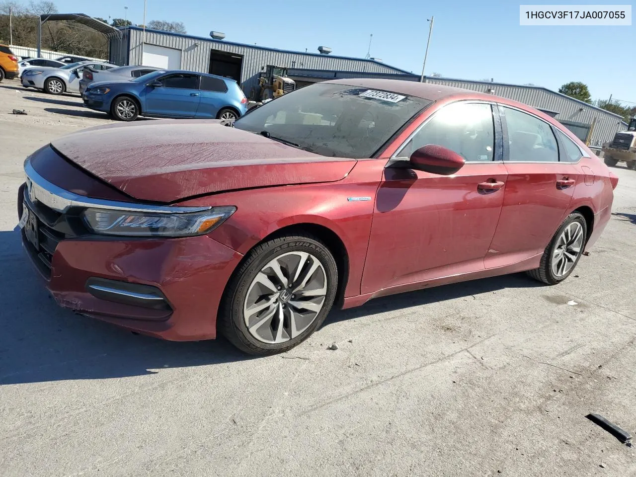 2018 Honda Accord Hybrid VIN: 1HGCV3F17JA007055 Lot: 77372834