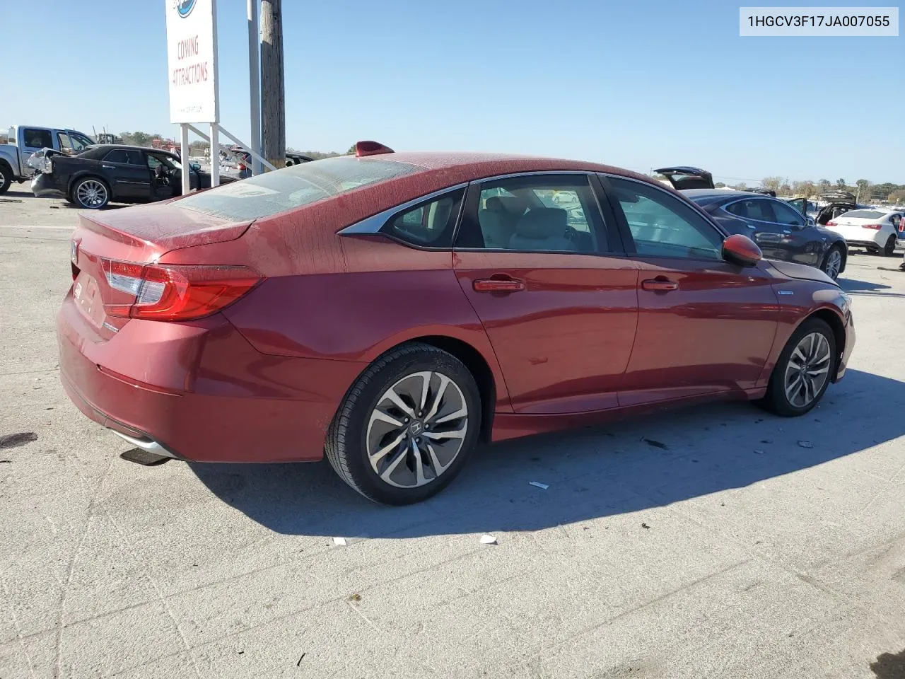 2018 Honda Accord Hybrid VIN: 1HGCV3F17JA007055 Lot: 77372834