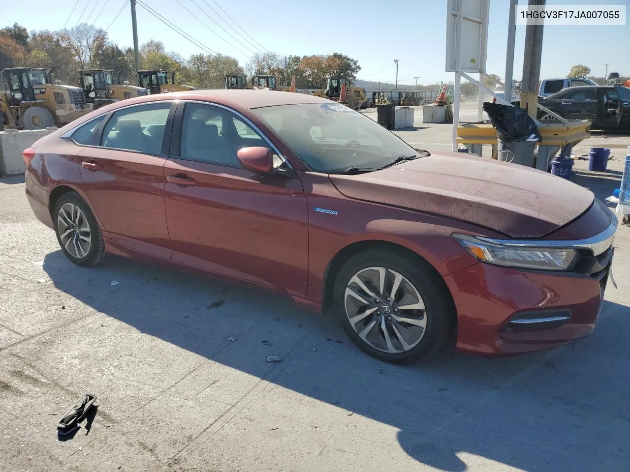 2018 Honda Accord Hybrid VIN: 1HGCV3F17JA007055 Lot: 77372834