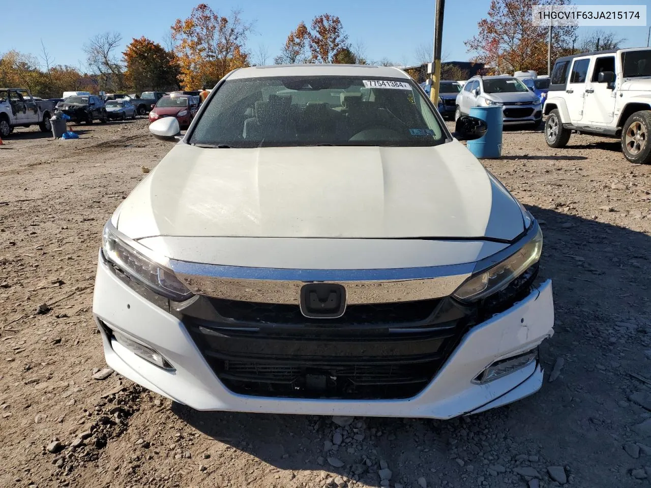 2018 Honda Accord Exl VIN: 1HGCV1F63JA215174 Lot: 77541384