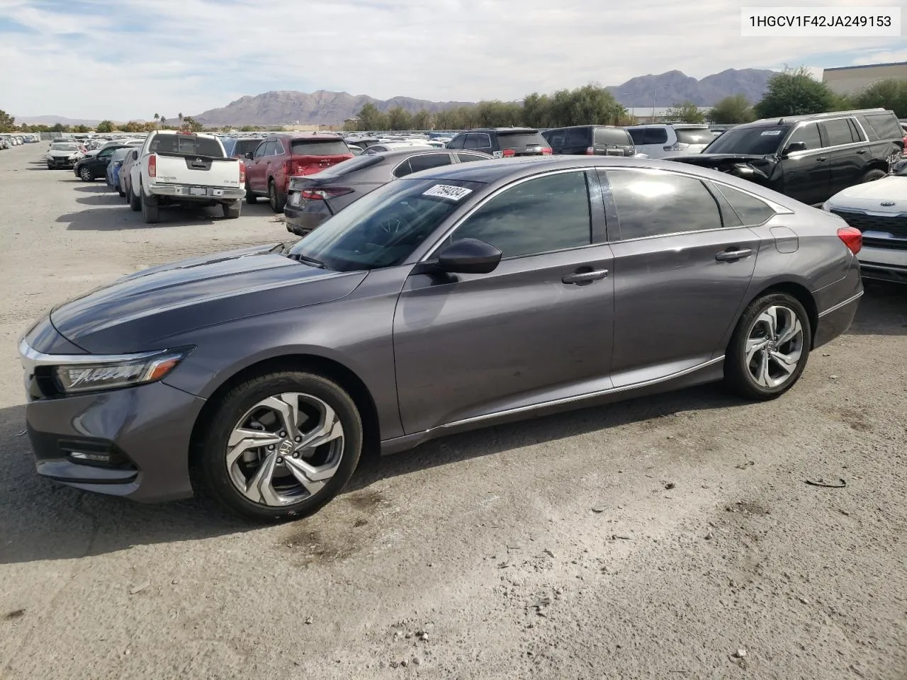 2018 Honda Accord Ex VIN: 1HGCV1F42JA249153 Lot: 77594334