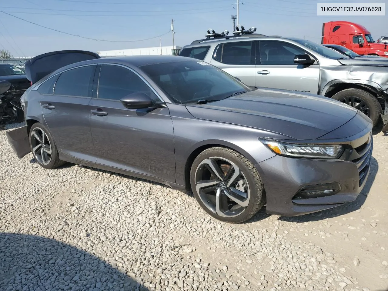 2018 Honda Accord Sport VIN: 1HGCV1F32JA076628 Lot: 77642434