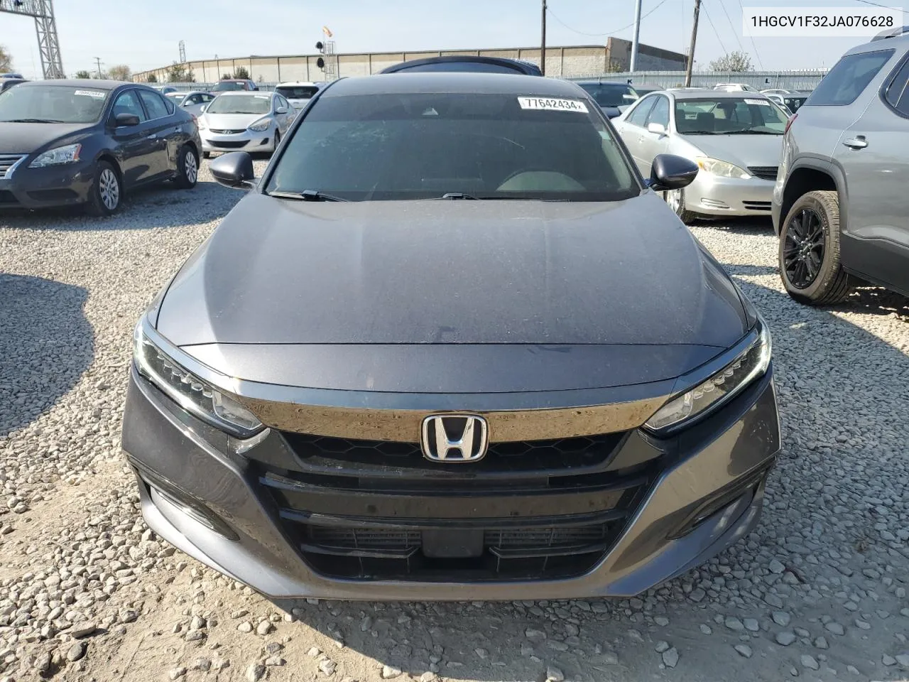 2018 Honda Accord Sport VIN: 1HGCV1F32JA076628 Lot: 77642434