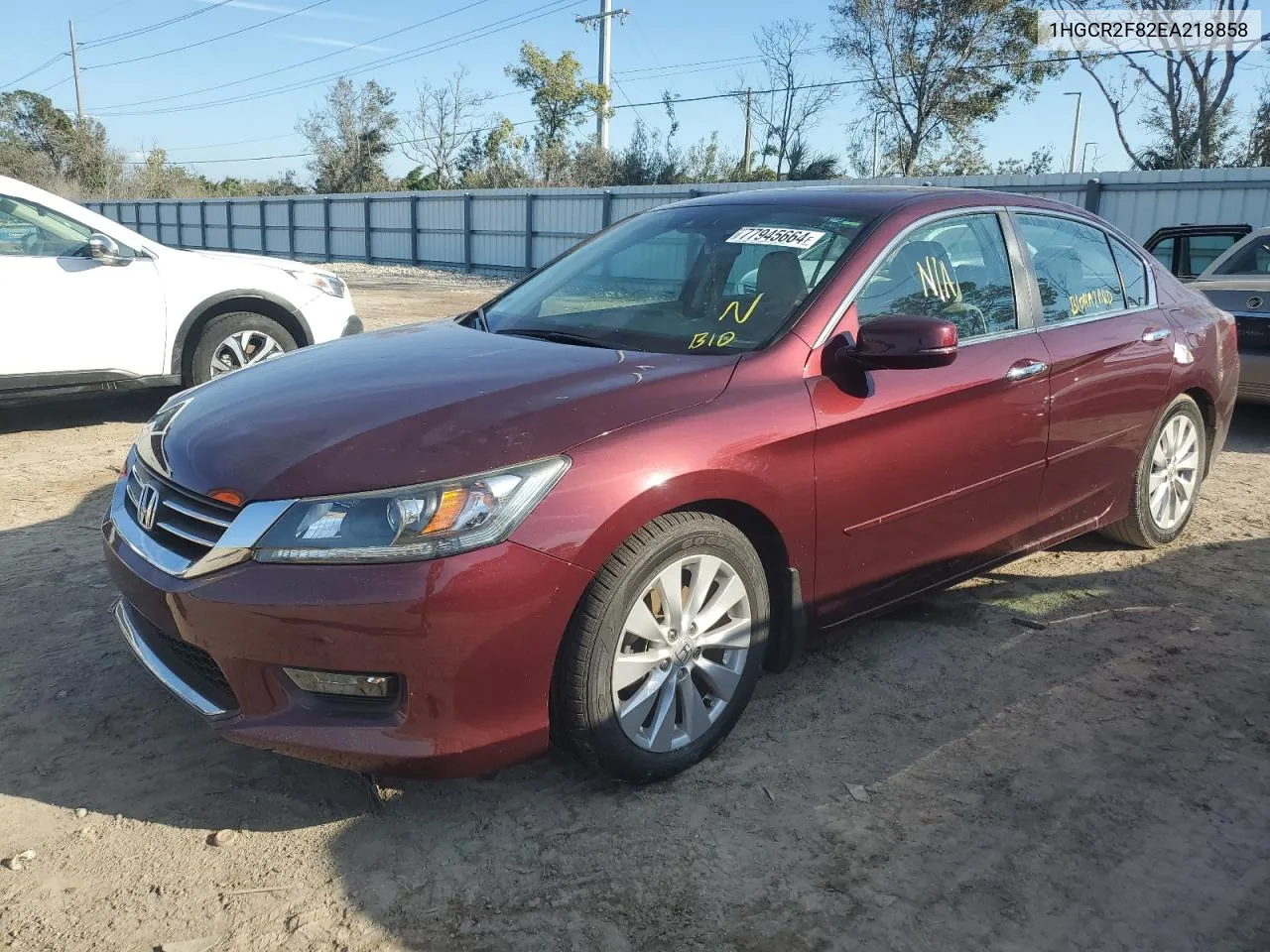 1HGCR2F82EA218858 2018 Honda Accord Exl