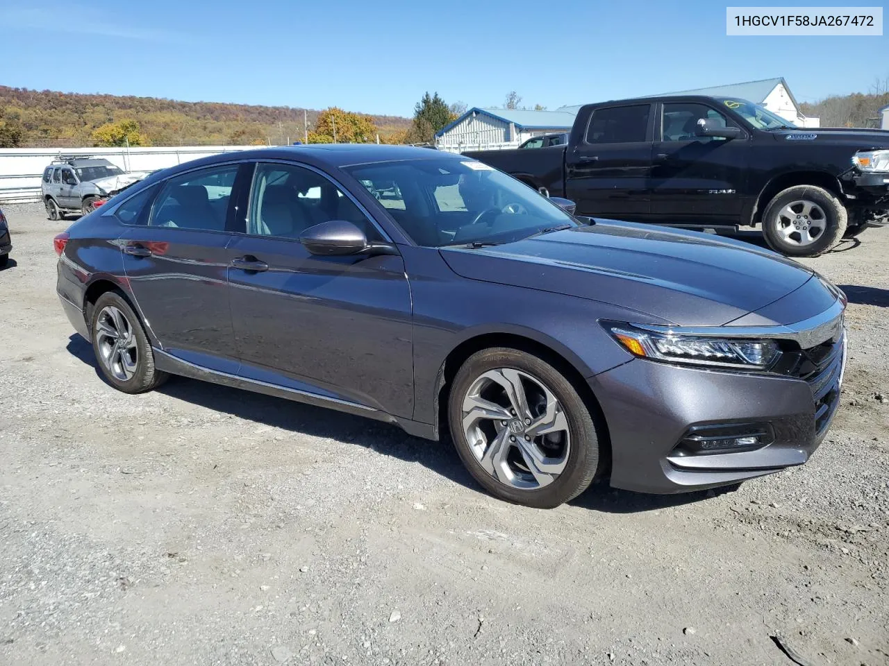 2018 Honda Accord Exl VIN: 1HGCV1F58JA267472 Lot: 78022654