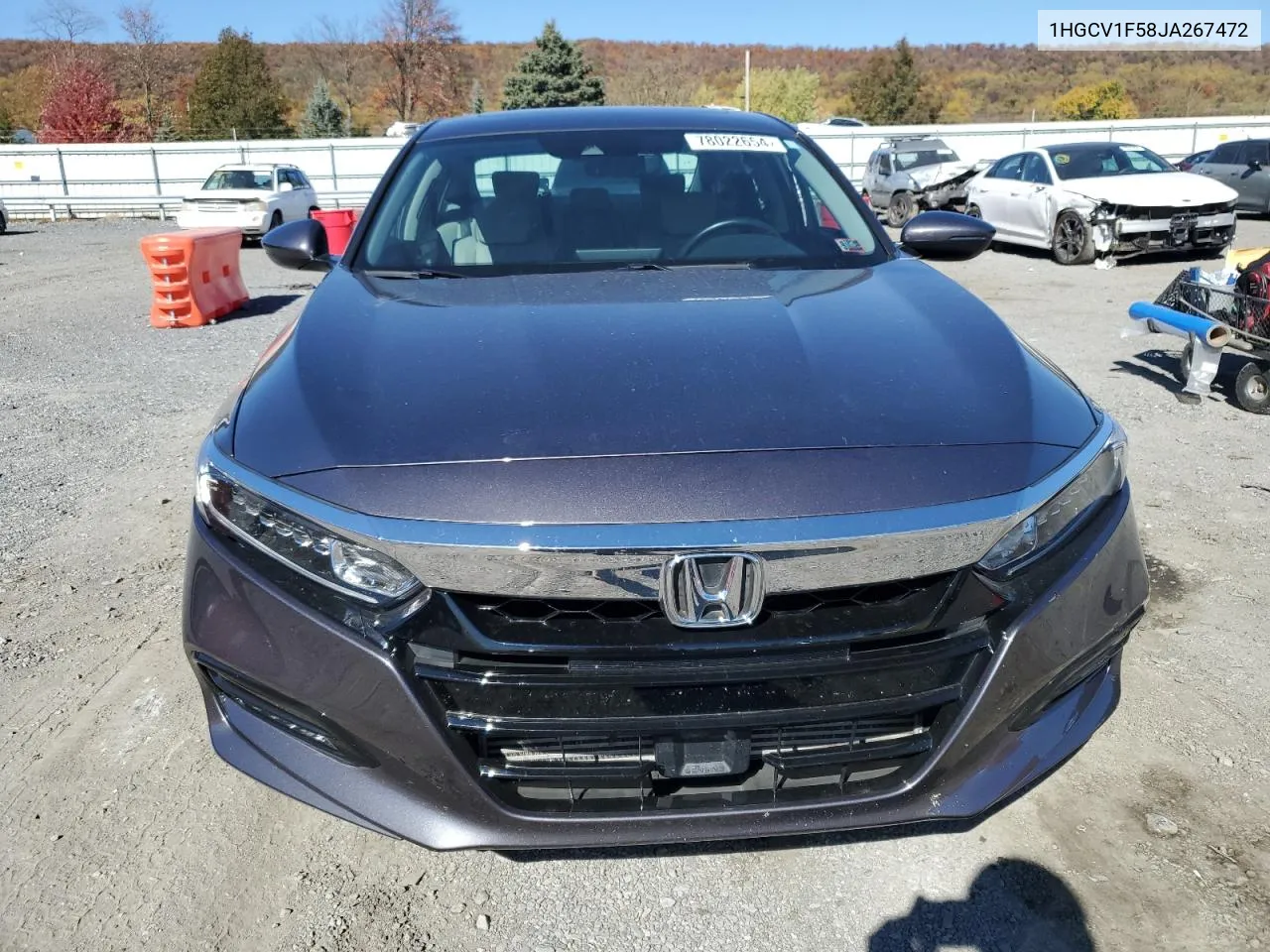 2018 Honda Accord Exl VIN: 1HGCV1F58JA267472 Lot: 78022654