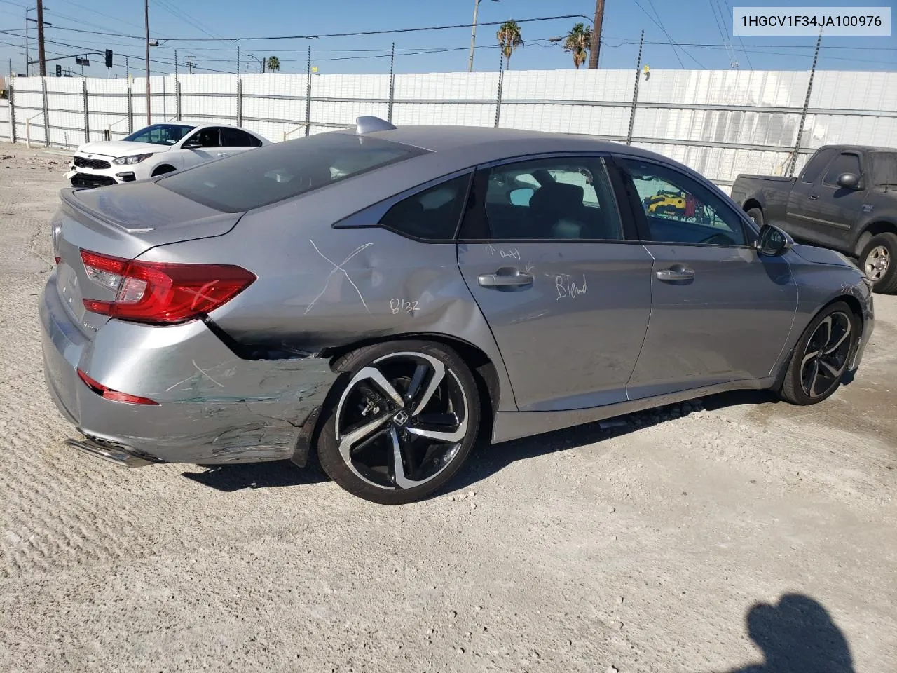 2018 Honda Accord Sport VIN: 1HGCV1F34JA100976 Lot: 78028644