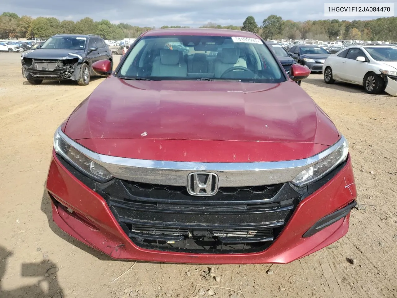 2018 Honda Accord Lx VIN: 1HGCV1F12JA084470 Lot: 78109594