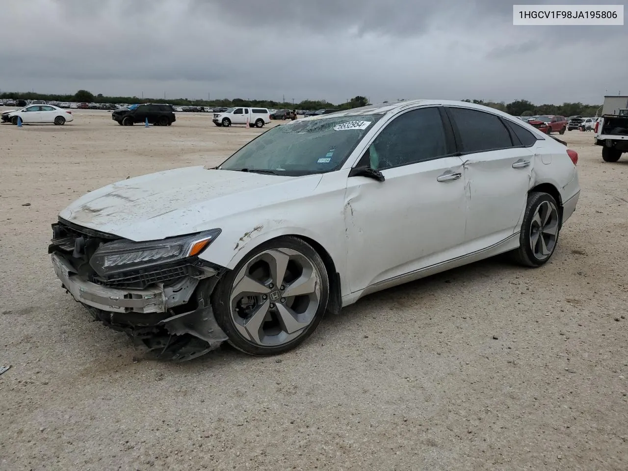 2018 Honda Accord Touring VIN: 1HGCV1F98JA195806 Lot: 78532954