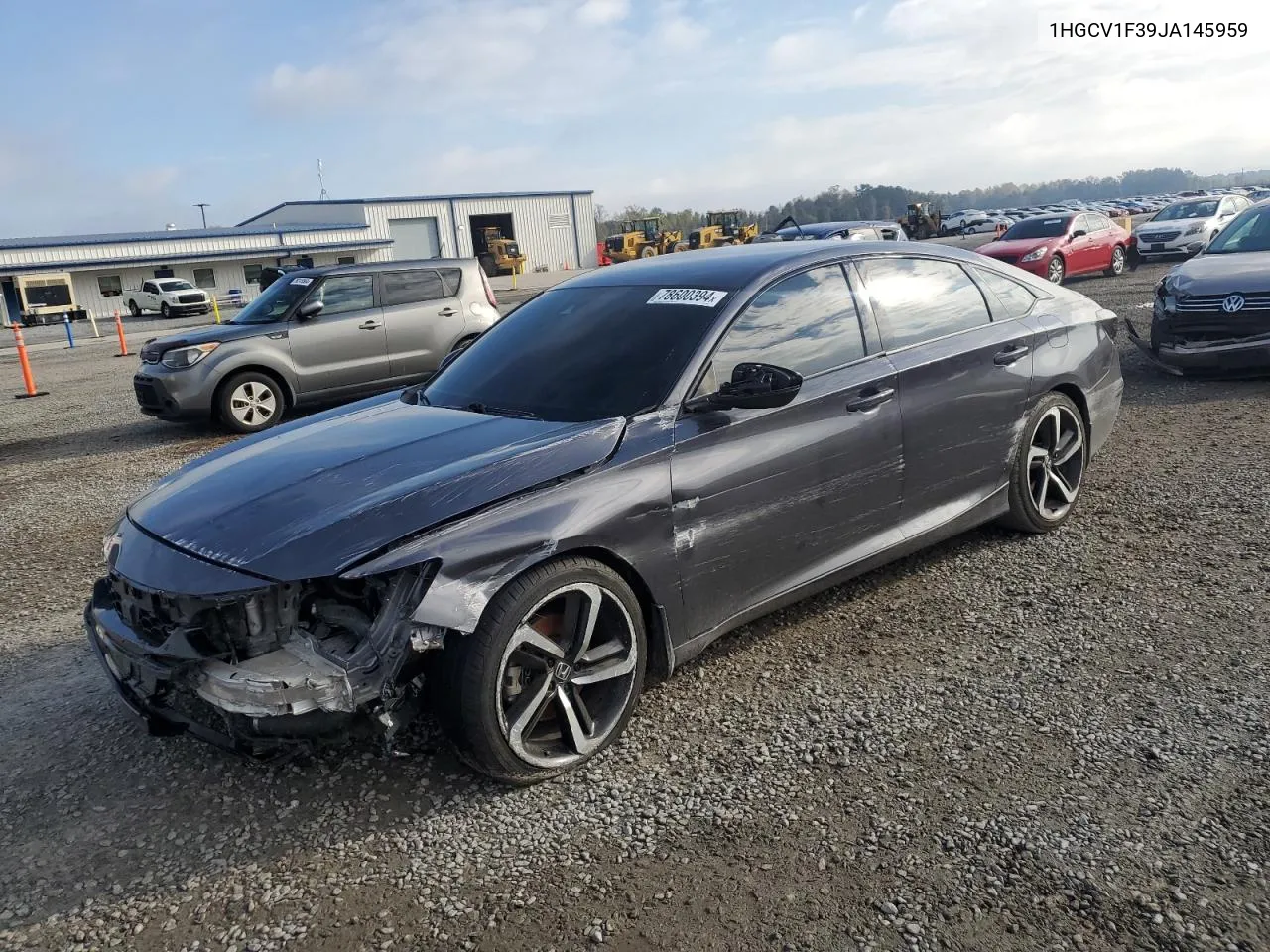 2018 Honda Accord Sport VIN: 1HGCV1F39JA145959 Lot: 78600394