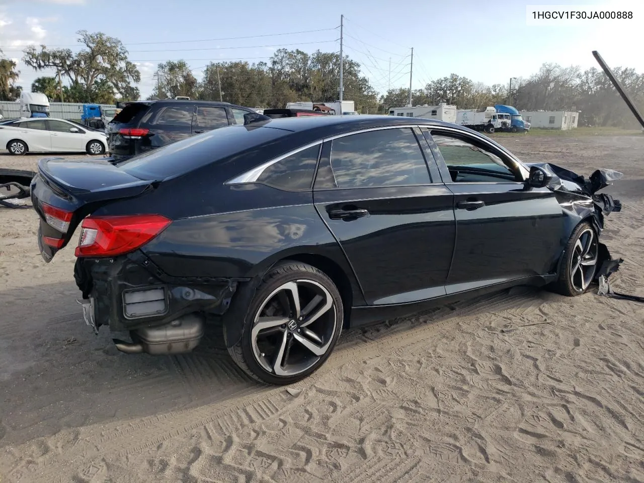 2018 Honda Accord Sport VIN: 1HGCV1F30JA000888 Lot: 78664504