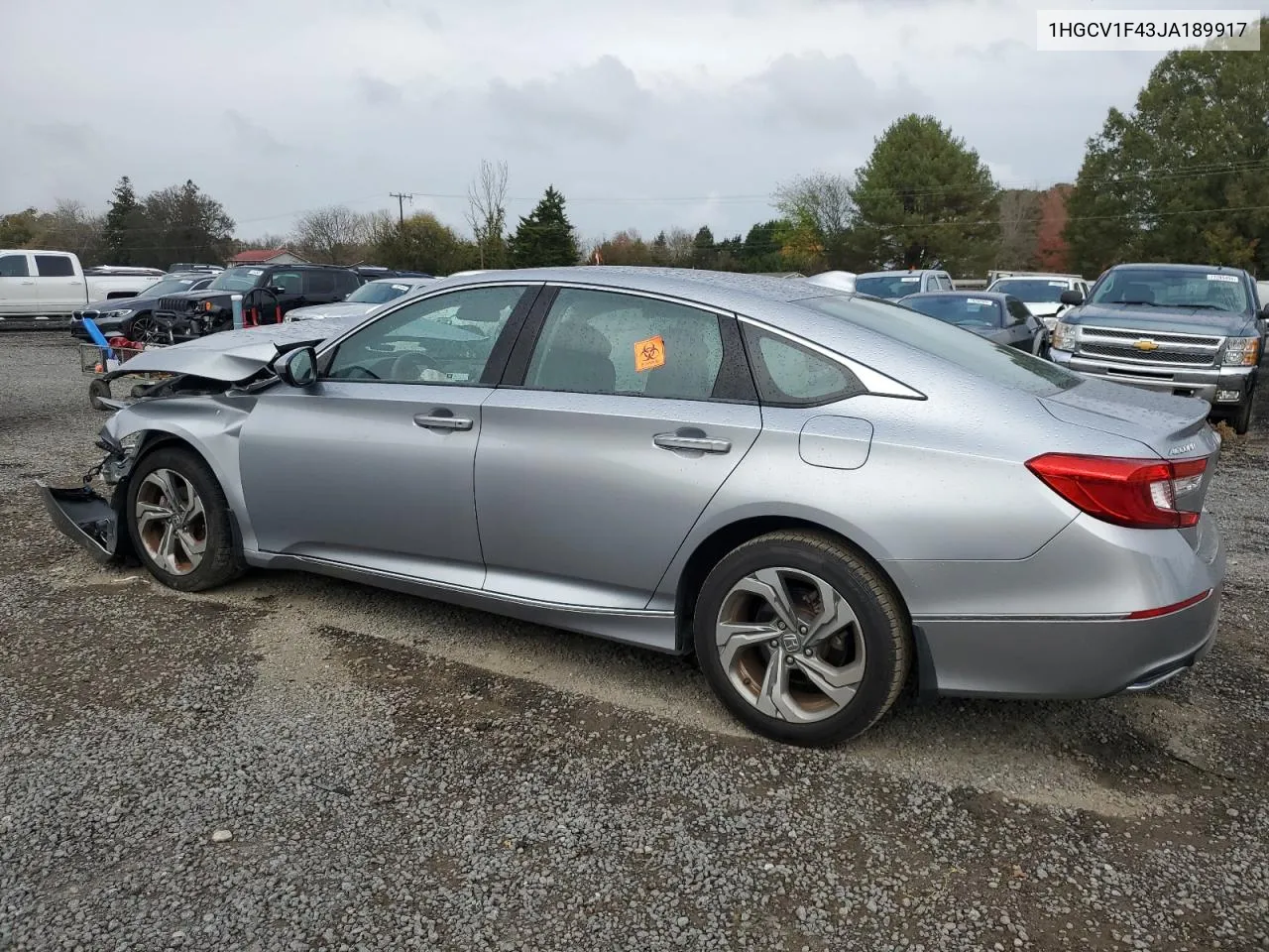 2018 Honda Accord Ex VIN: 1HGCV1F43JA189917 Lot: 79193634