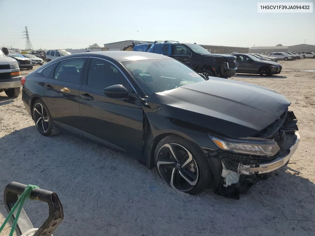 2018 Honda Accord Sport VIN: 1HGCV1F39JA094432 Lot: 79625134