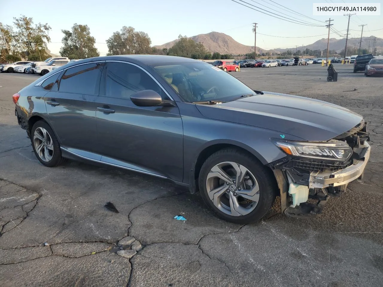 2018 Honda Accord Ex VIN: 1HGCV1F49JA114980 Lot: 79664464