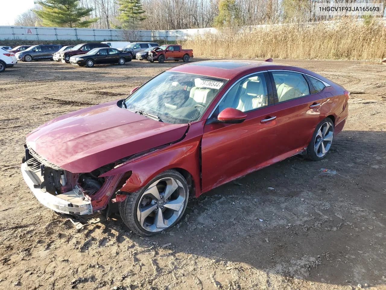 2018 Honda Accord Touring VIN: 1HGCV1F93JA165693 Lot: 79736544