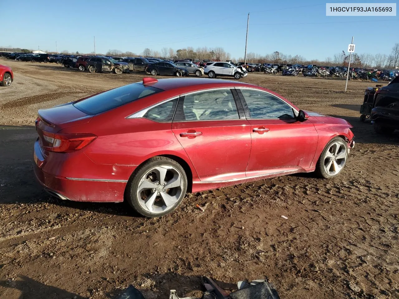 2018 Honda Accord Touring VIN: 1HGCV1F93JA165693 Lot: 79736544