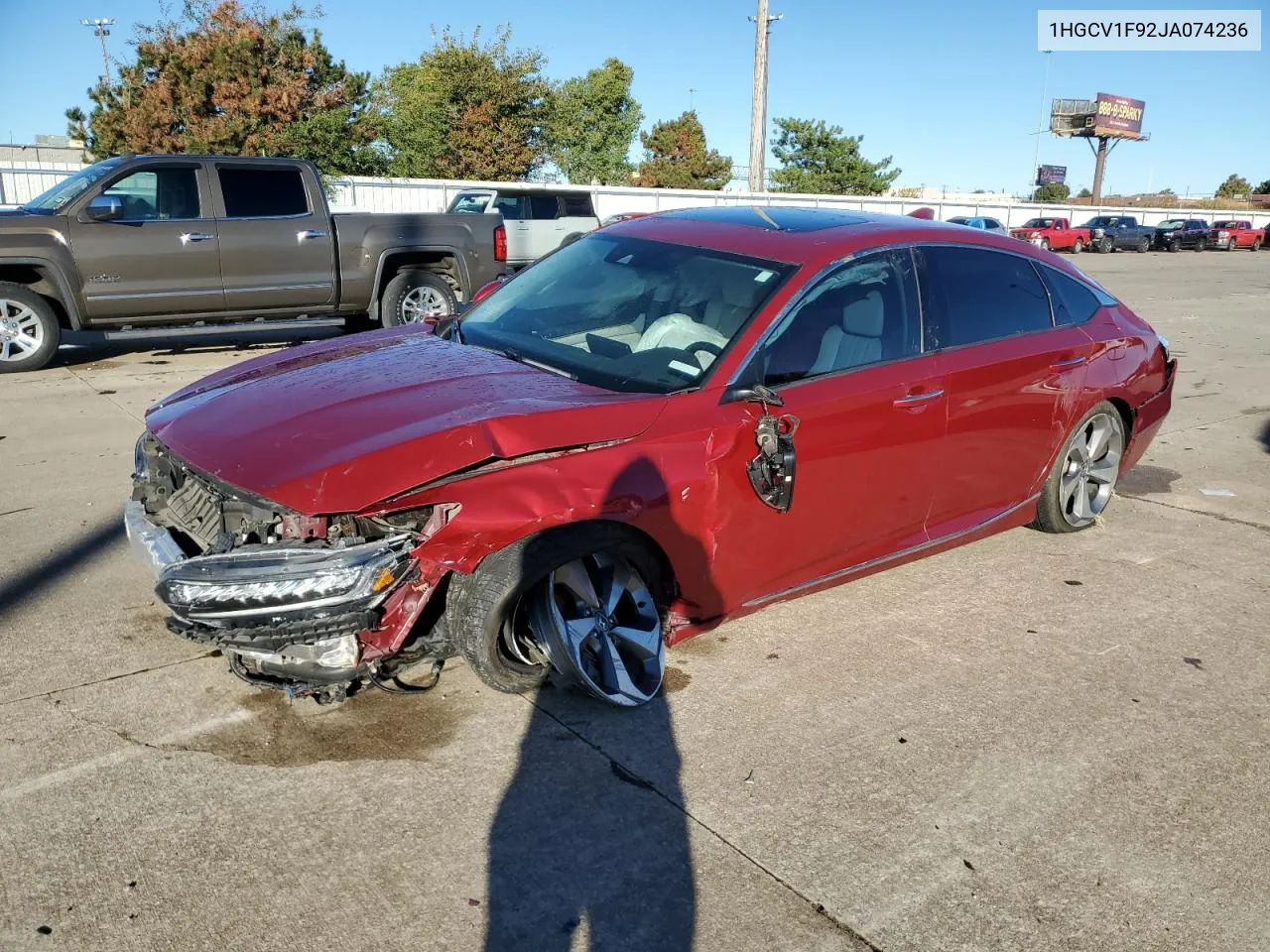 2018 Honda Accord Touring VIN: 1HGCV1F92JA074236 Lot: 79880284