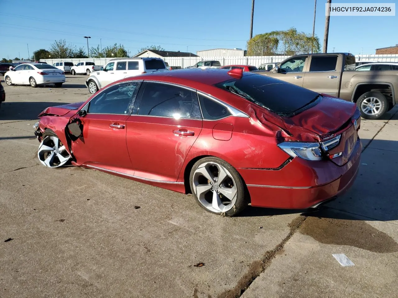 2018 Honda Accord Touring VIN: 1HGCV1F92JA074236 Lot: 79880284