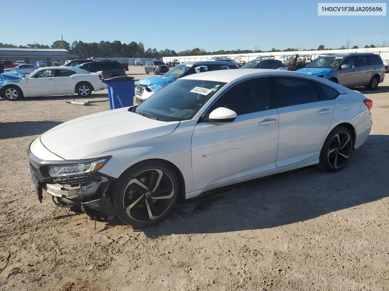 2018 Honda Accord Sport VIN: 1HGCV1F38JA205696 Lot: 80030964