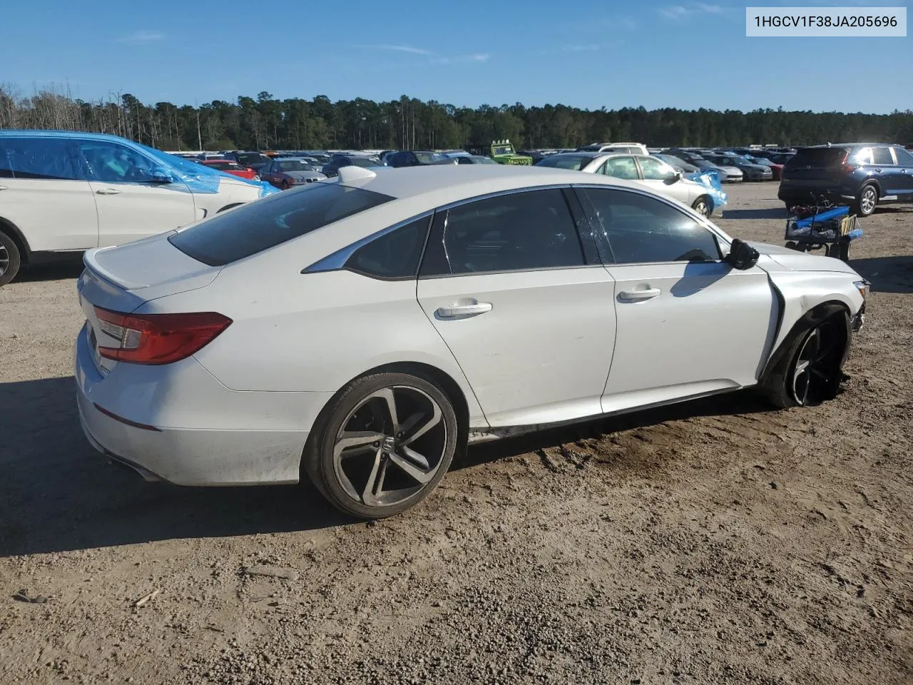 2018 Honda Accord Sport VIN: 1HGCV1F38JA205696 Lot: 80030964