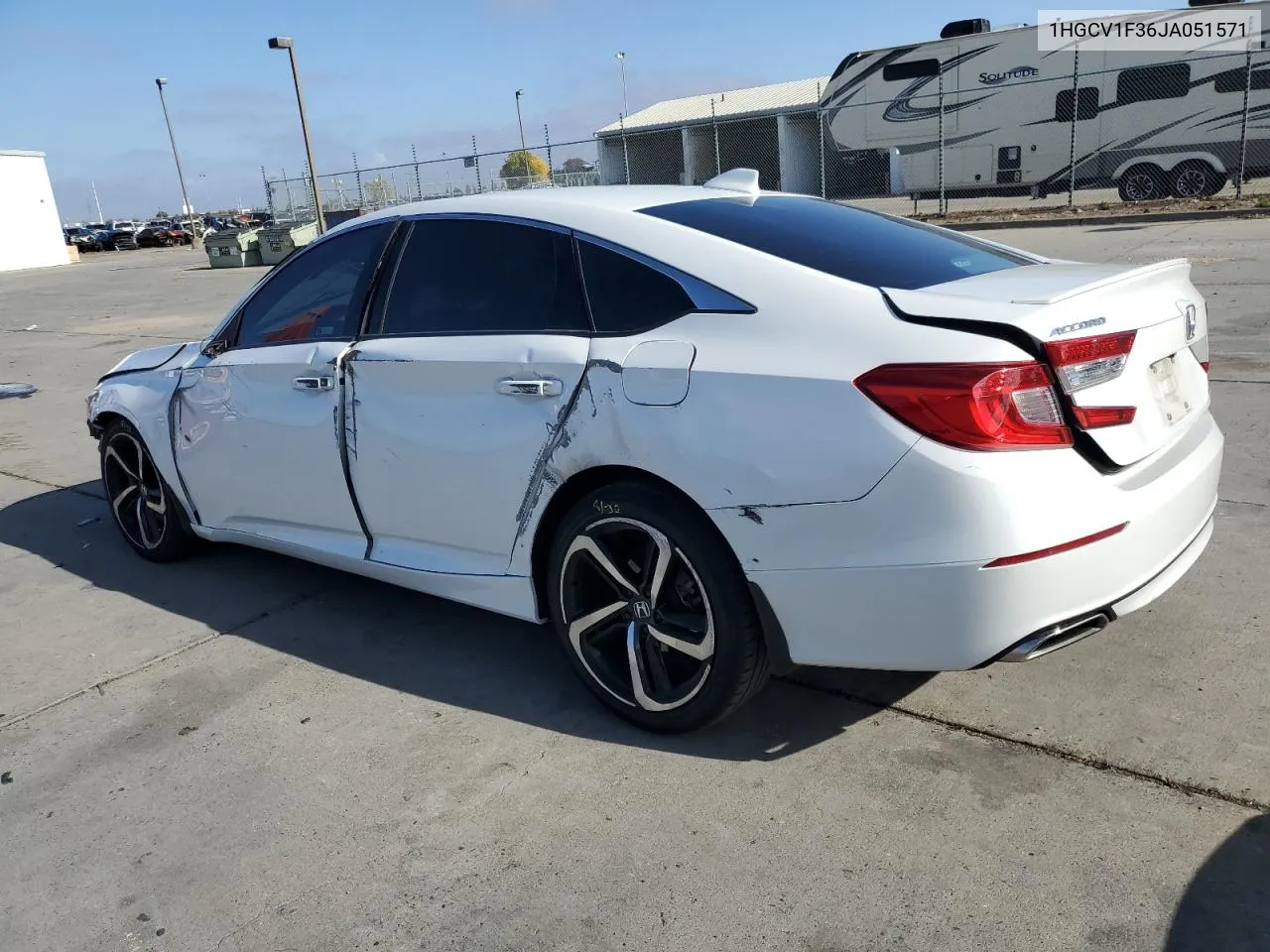 2018 Honda Accord Sport VIN: 1HGCV1F36JA051571 Lot: 80477734