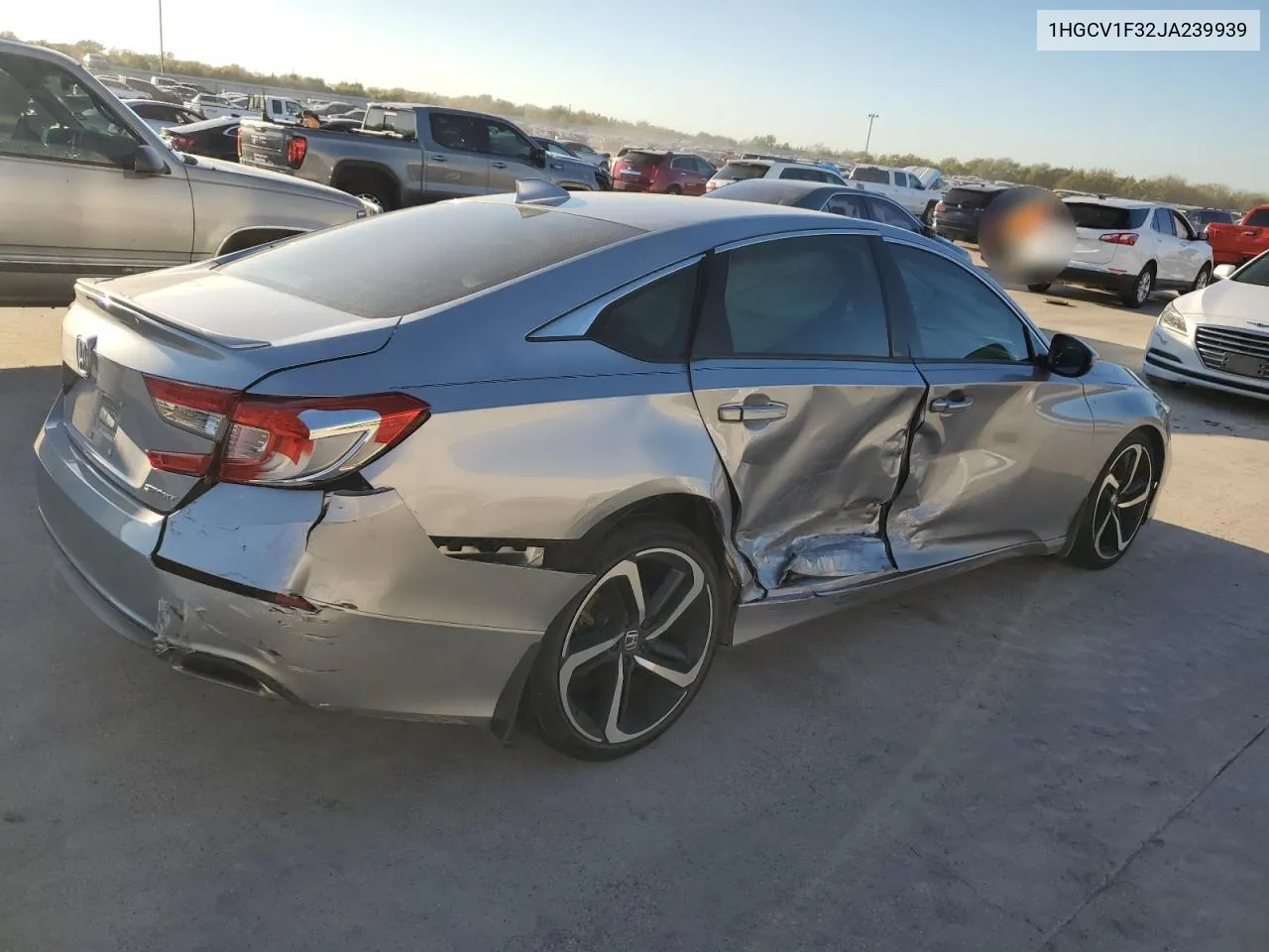 2018 Honda Accord Sport VIN: 1HGCV1F32JA239939 Lot: 81316534