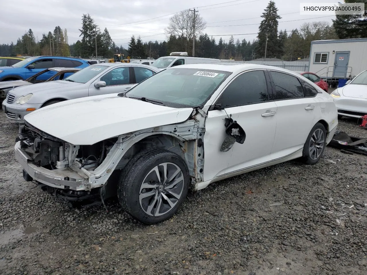 2018 Honda Accord Touring Hybrid VIN: 1HGCV3F93JA000495 Lot: 81380644