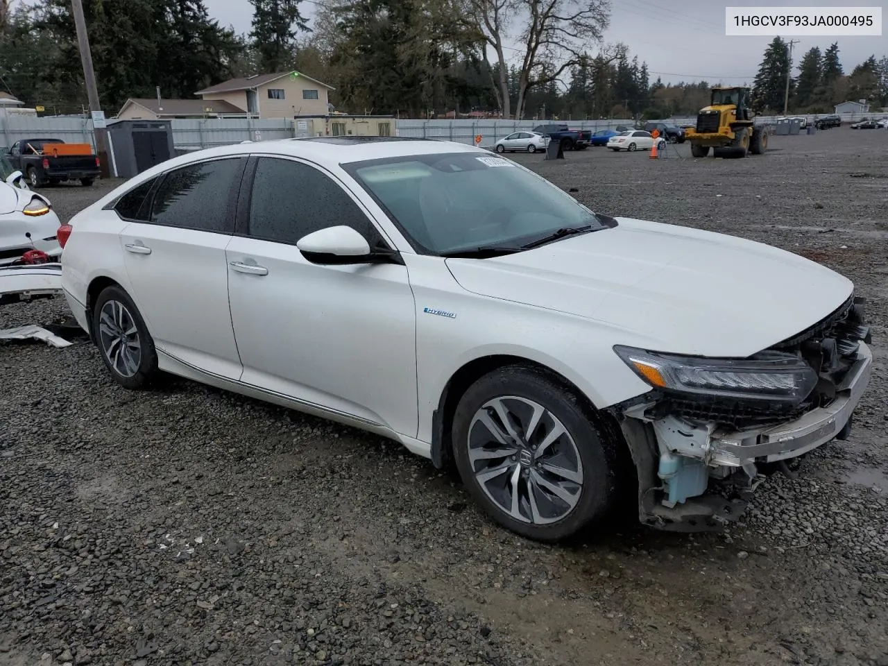 2018 Honda Accord Touring Hybrid VIN: 1HGCV3F93JA000495 Lot: 81380644