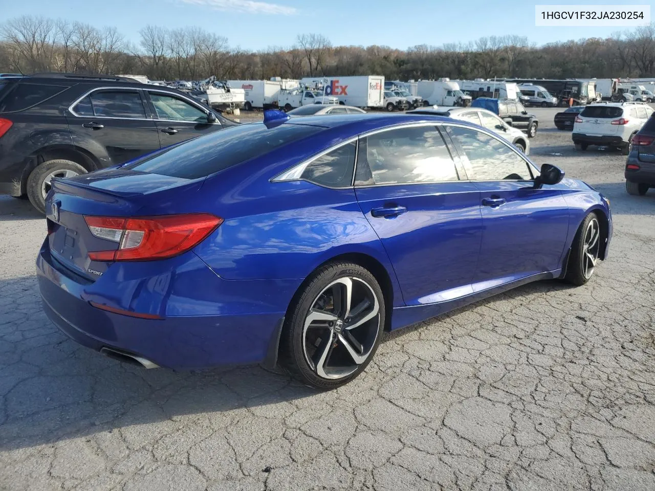 2018 Honda Accord Sport VIN: 1HGCV1F32JA230254 Lot: 81497914