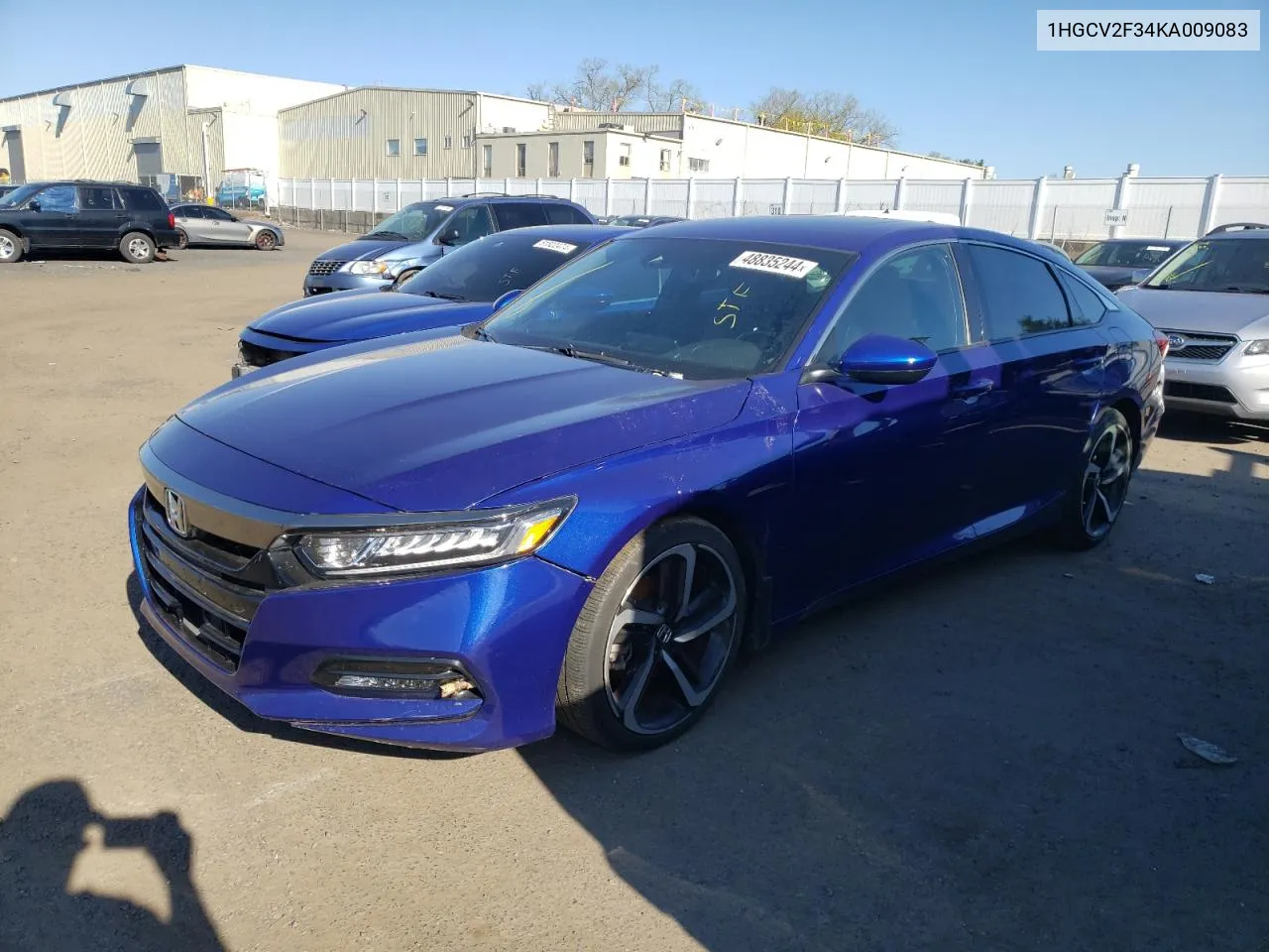 2019 Honda Accord Sport VIN: 1HGCV2F34KA009083 Lot: 48835244