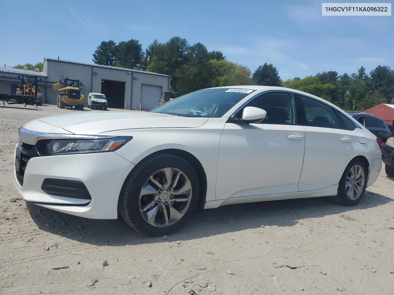 2019 Honda Accord Lx VIN: 1HGCV1F11KA096322 Lot: 54505834