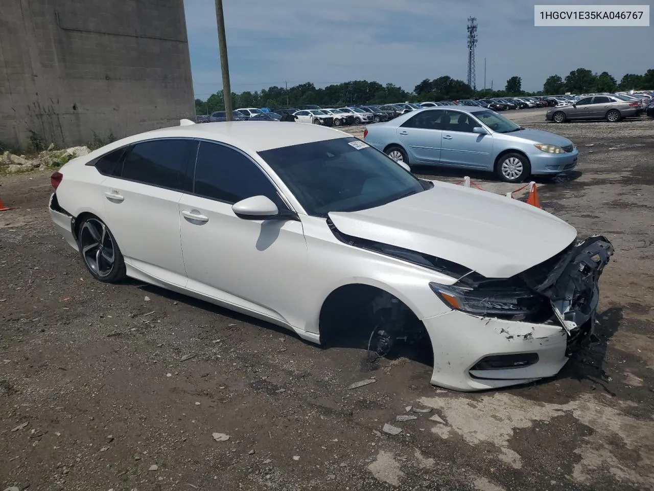 2019 Honda Accord Sport VIN: 1HGCV1E35KA046767 Lot: 55857394