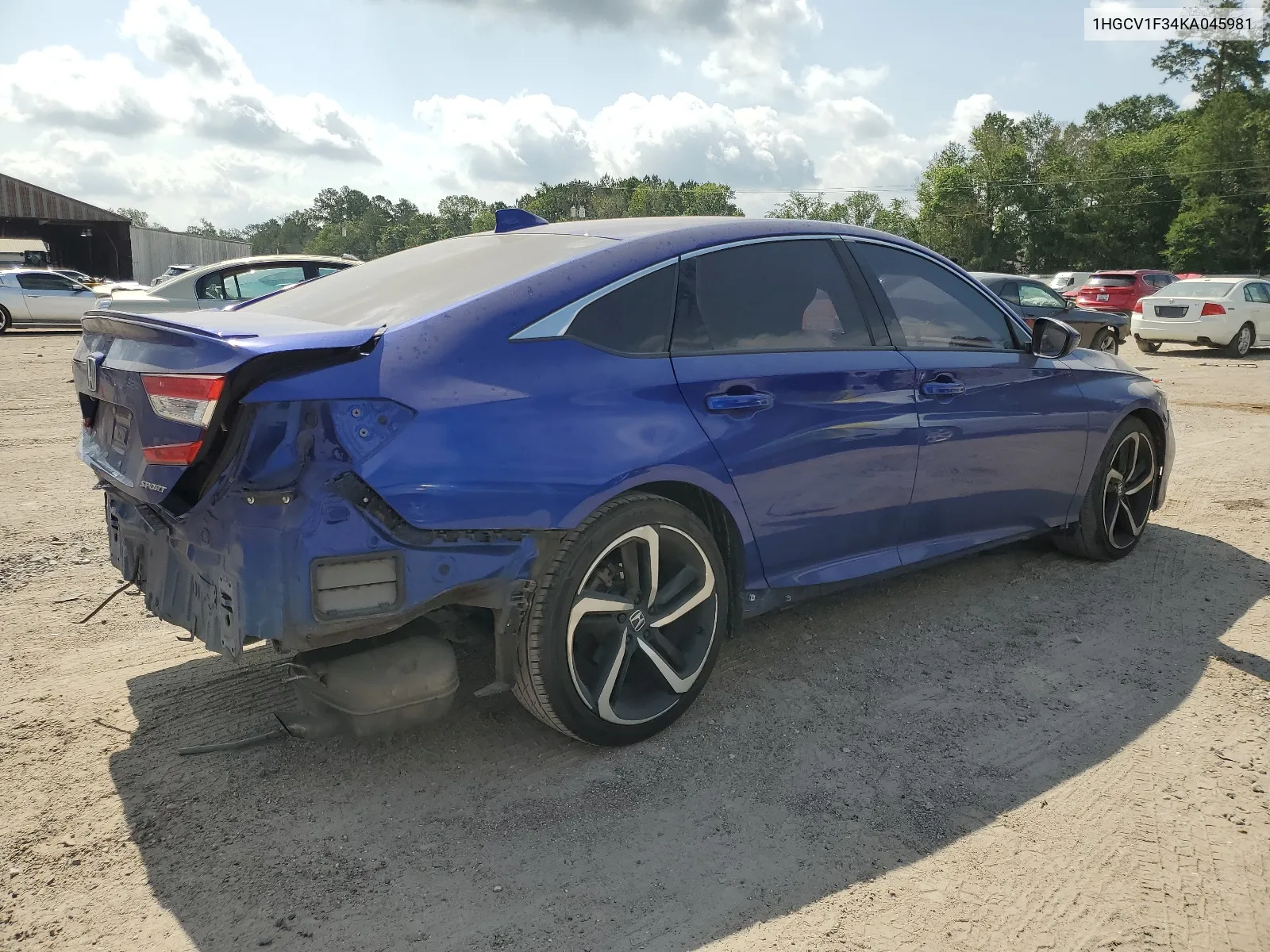 2019 Honda Accord Sport VIN: 1HGCV1F34KA045981 Lot: 56004244