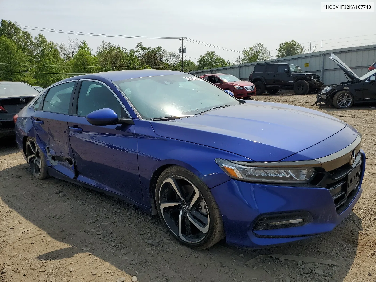 2019 Honda Accord Sport VIN: 1HGCV1F32KA107748 Lot: 64546664