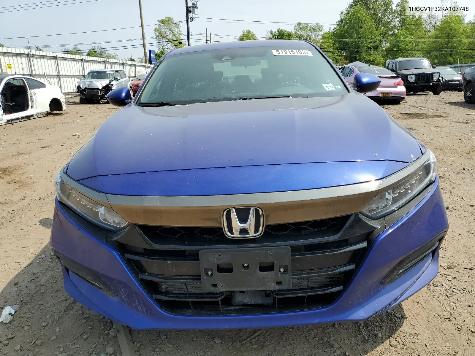 1HGCV1F32KA107748 2019 Honda Accord Sport