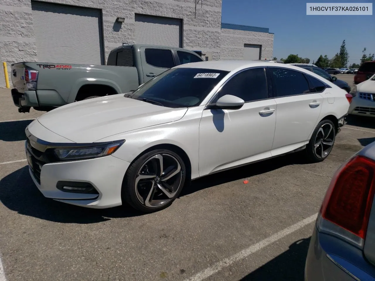 1HGCV1F37KA026101 2019 Honda Accord Sport