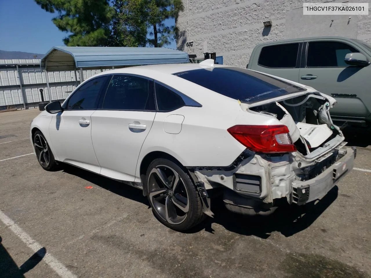 2019 Honda Accord Sport VIN: 1HGCV1F37KA026101 Lot: 64718903