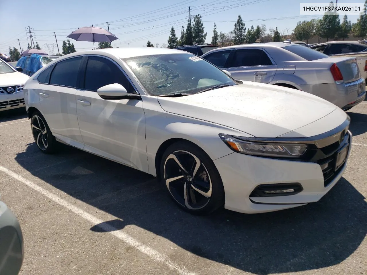 2019 Honda Accord Sport VIN: 1HGCV1F37KA026101 Lot: 64718903