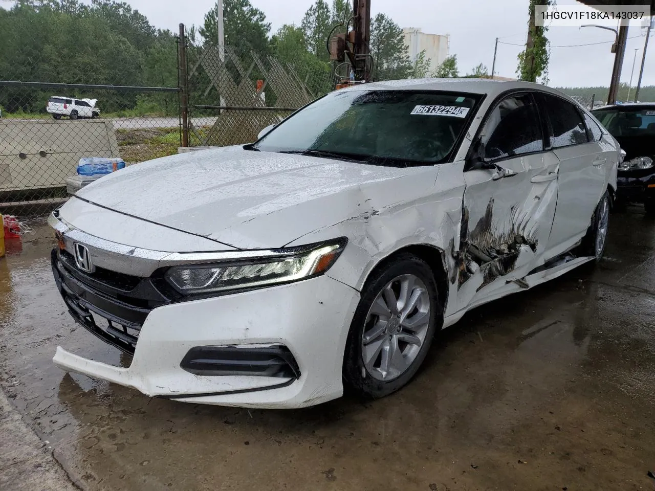 2019 Honda Accord Lx VIN: 1HGCV1F18KA143037 Lot: 66132294