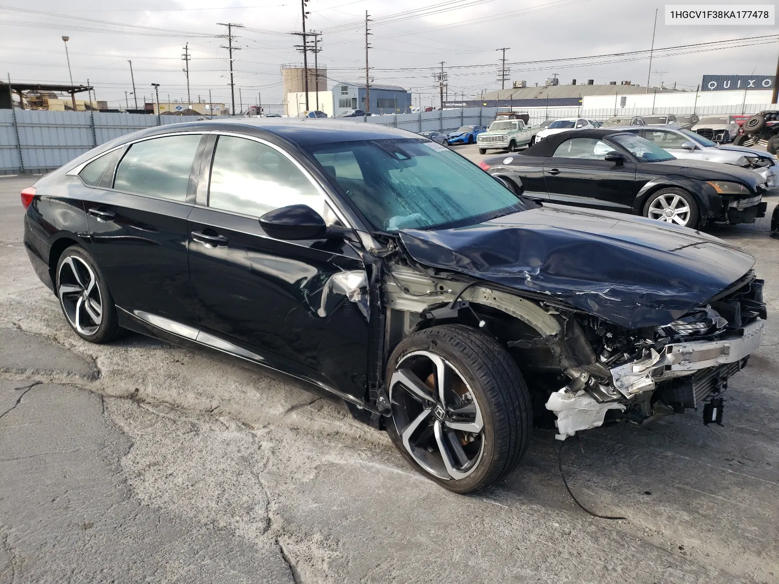 2019 Honda Accord Sport VIN: 1HGCV1F38KA177478 Lot: 68926824