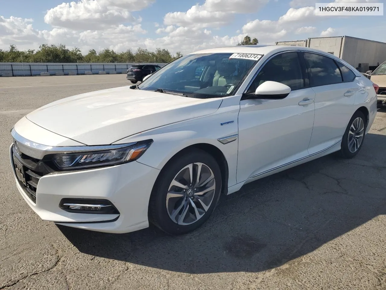 2019 Honda Accord Hybrid Ex VIN: 1HGCV3F48KA019971 Lot: 71806374