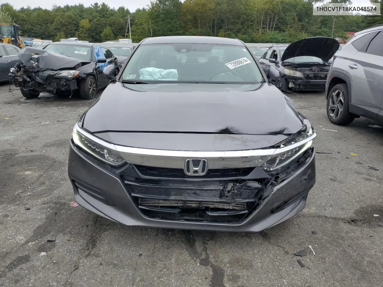 2019 Honda Accord Lx VIN: 1HGCV1F18KA048574 Lot: 72896614