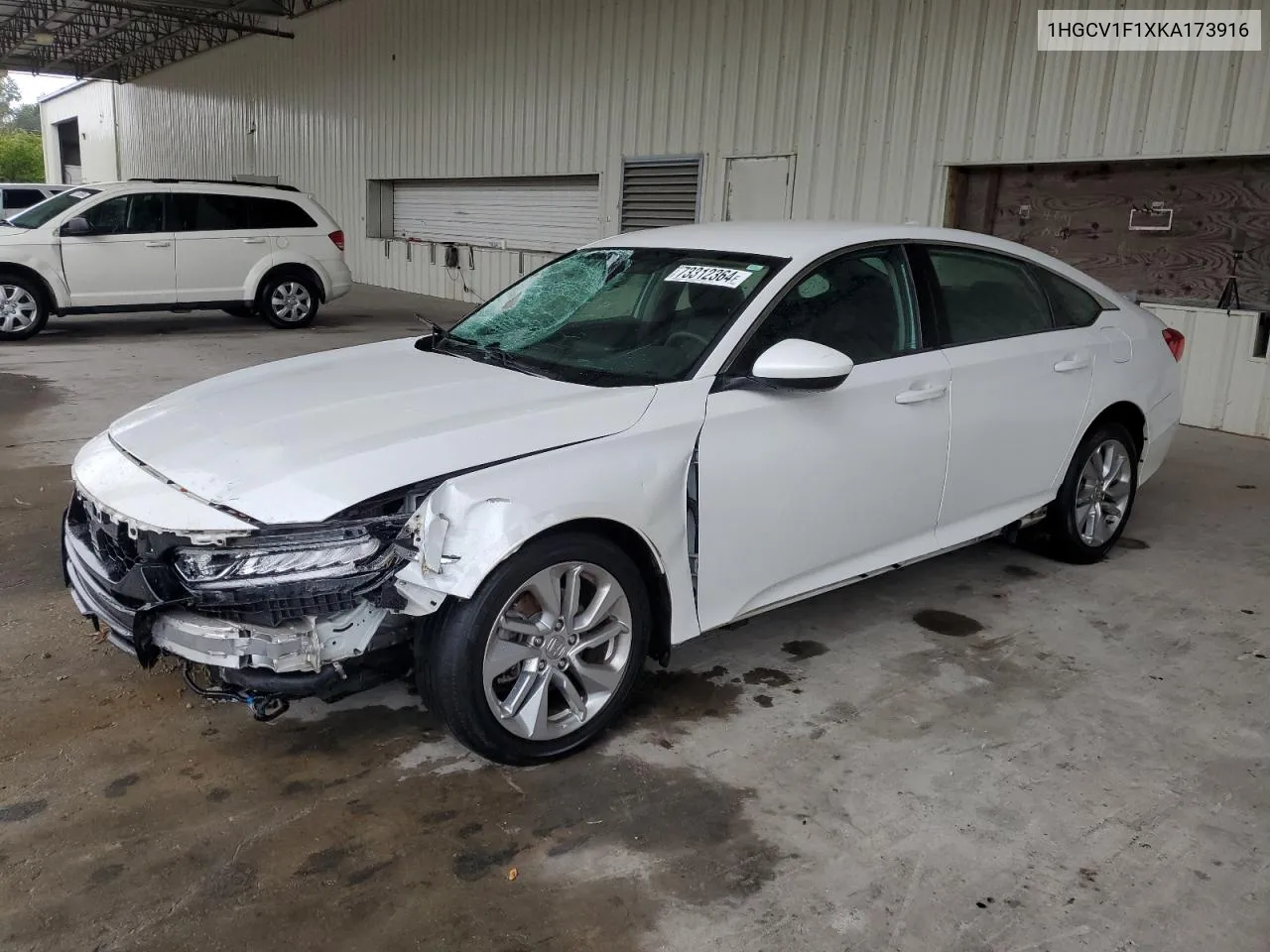 1HGCV1F1XKA173916 2019 Honda Accord Lx