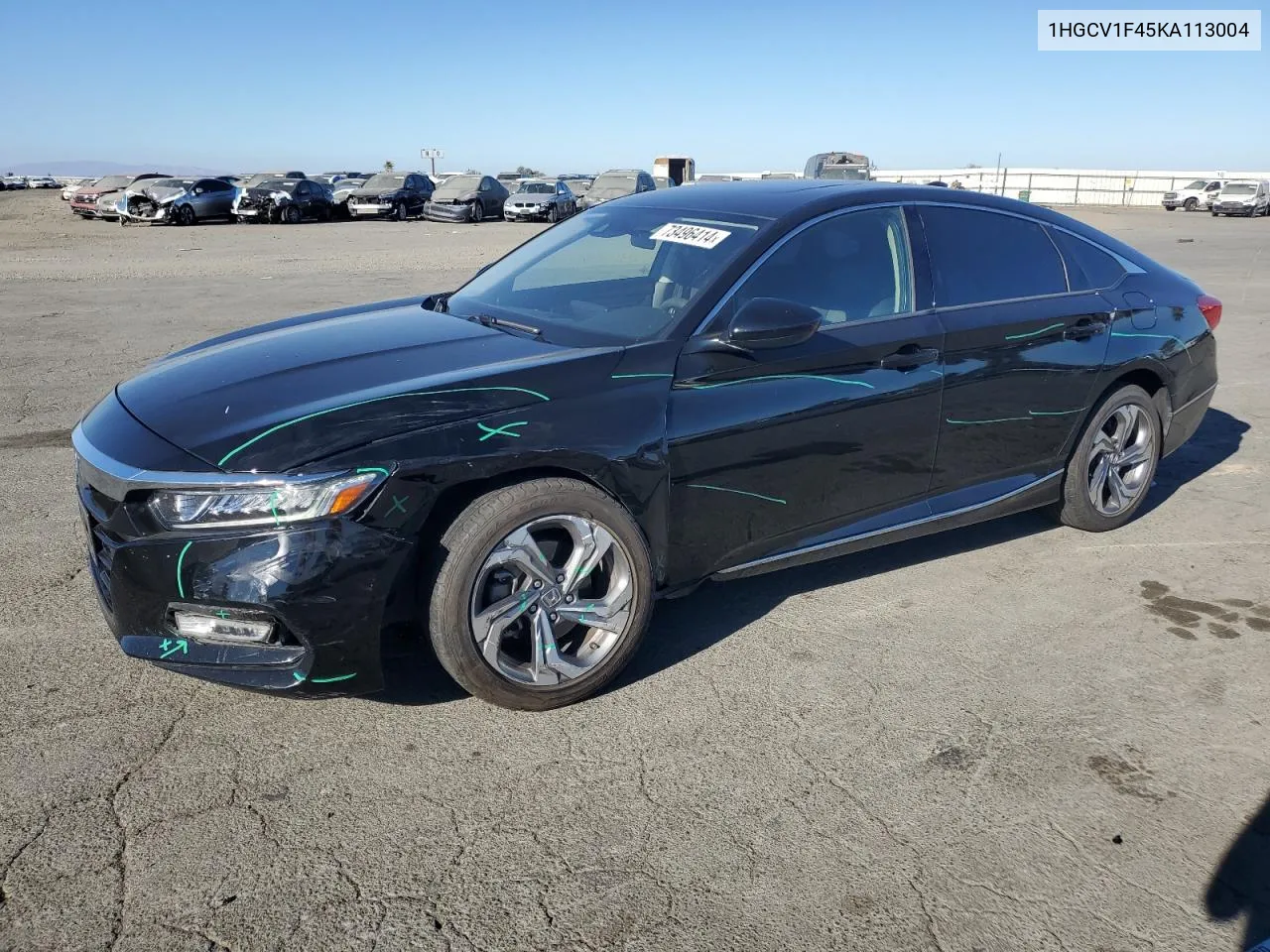 2019 Honda Accord Ex VIN: 1HGCV1F45KA113004 Lot: 73496414