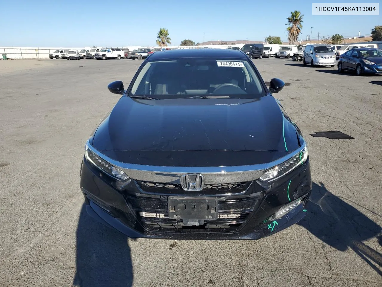 2019 Honda Accord Ex VIN: 1HGCV1F45KA113004 Lot: 73496414