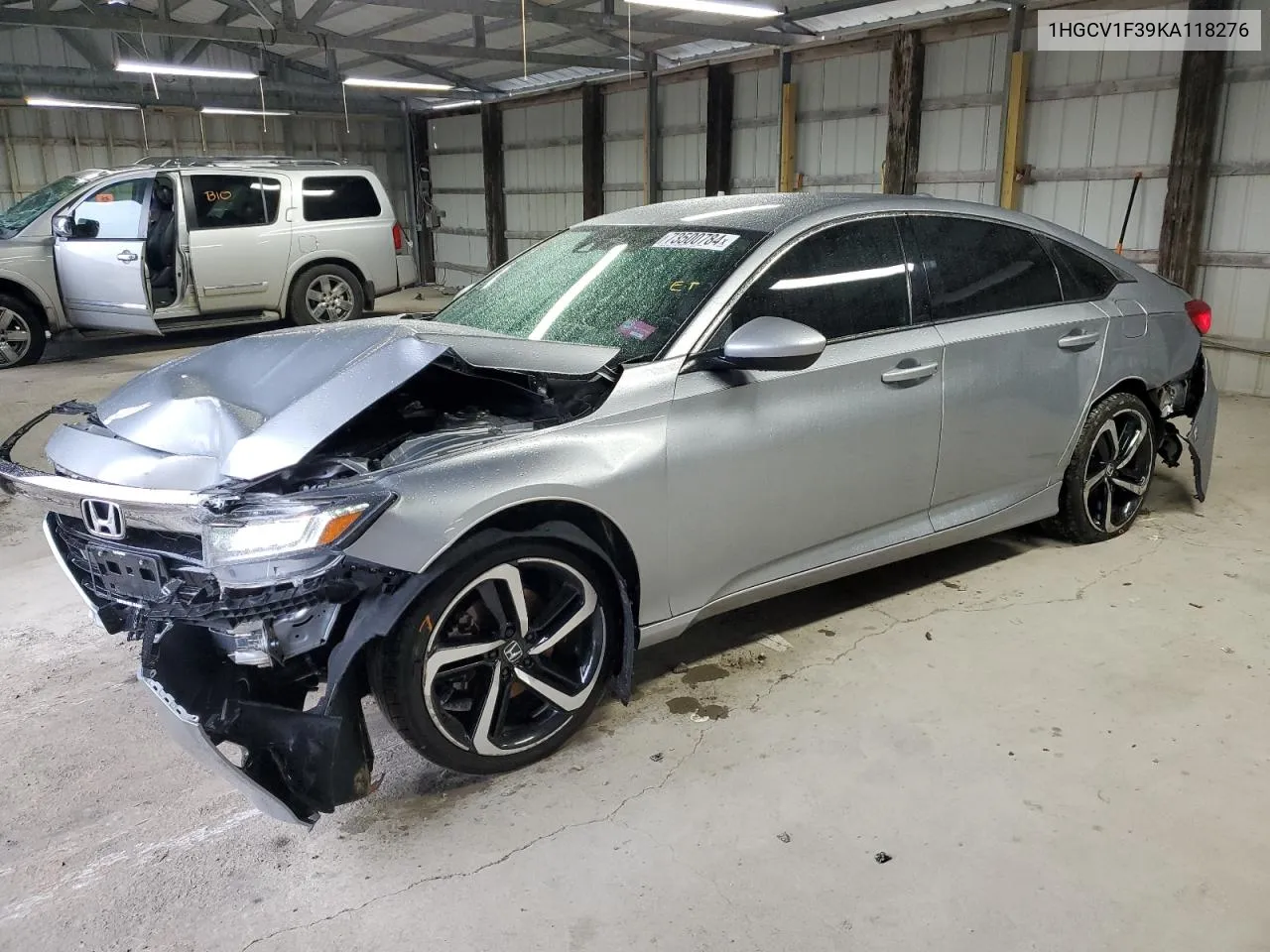 2019 Honda Accord Sport VIN: 1HGCV1F39KA118276 Lot: 73500784