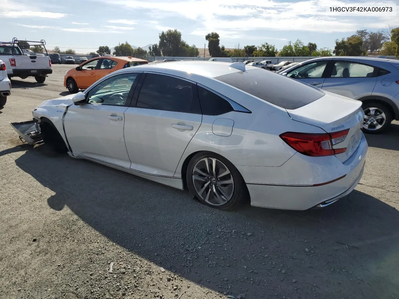 2019 Honda Accord Hybrid Ex VIN: 1HGCV3F42KA006973 Lot: 74391424